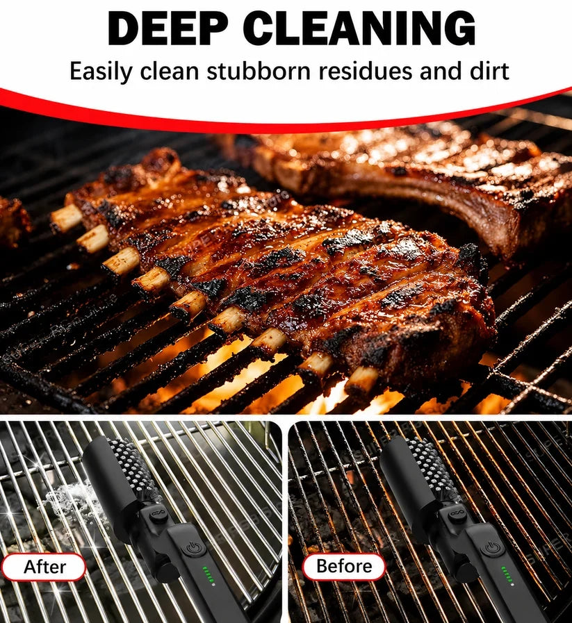 Velna Electric Grill Brush – Cordless Motorized BBQ Cleaner