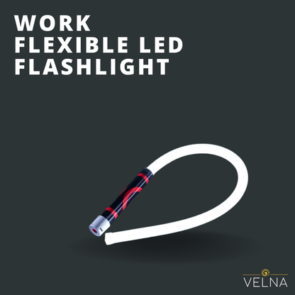 Velna Flexible LED Work Flashlight – Bendable Hands-Free Light