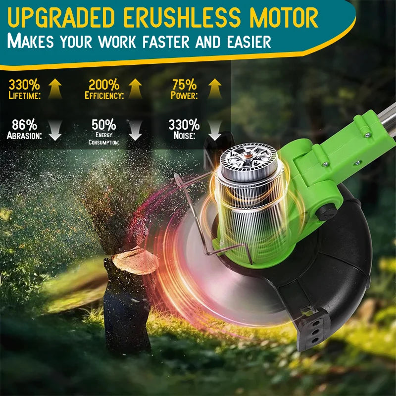 Velna 3-in-1 Cordless Grass Trimmer – Weed Eater, Mower & Edger