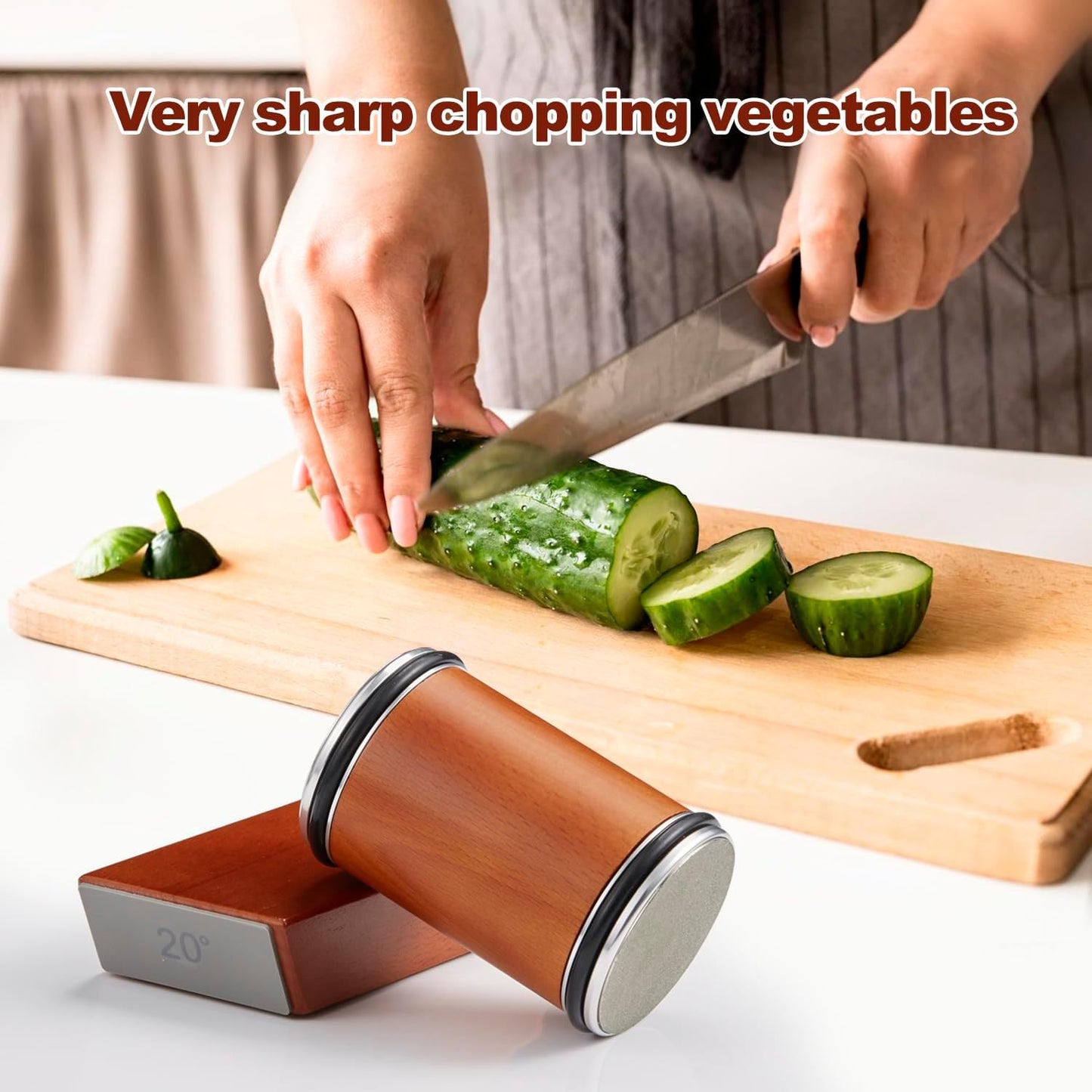 Velna Professional Manual Blade Sharpener for Kitchen Knives