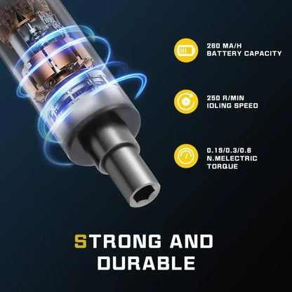 Velna Cordless Electric Screwdriver – 3-Speed Precision Set