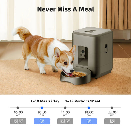 Velna Automatic Pet Feeder app view of the live camera feed