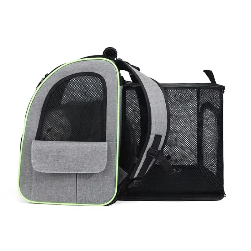 Velna Pet Backpack Carrier folded flat for carrying