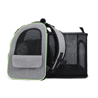 Velna Pet Backpack Carrier folded flat for carrying