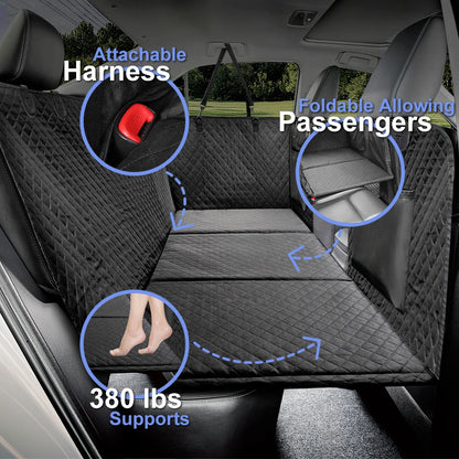 Velna Dog Car Seat Cover mesh see-through window