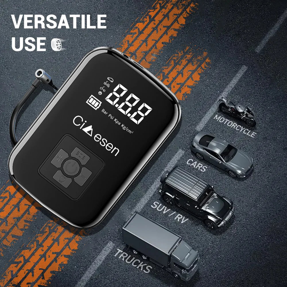 Velna Portable Tire Inflator – 150 PSI Cordless Air Pump