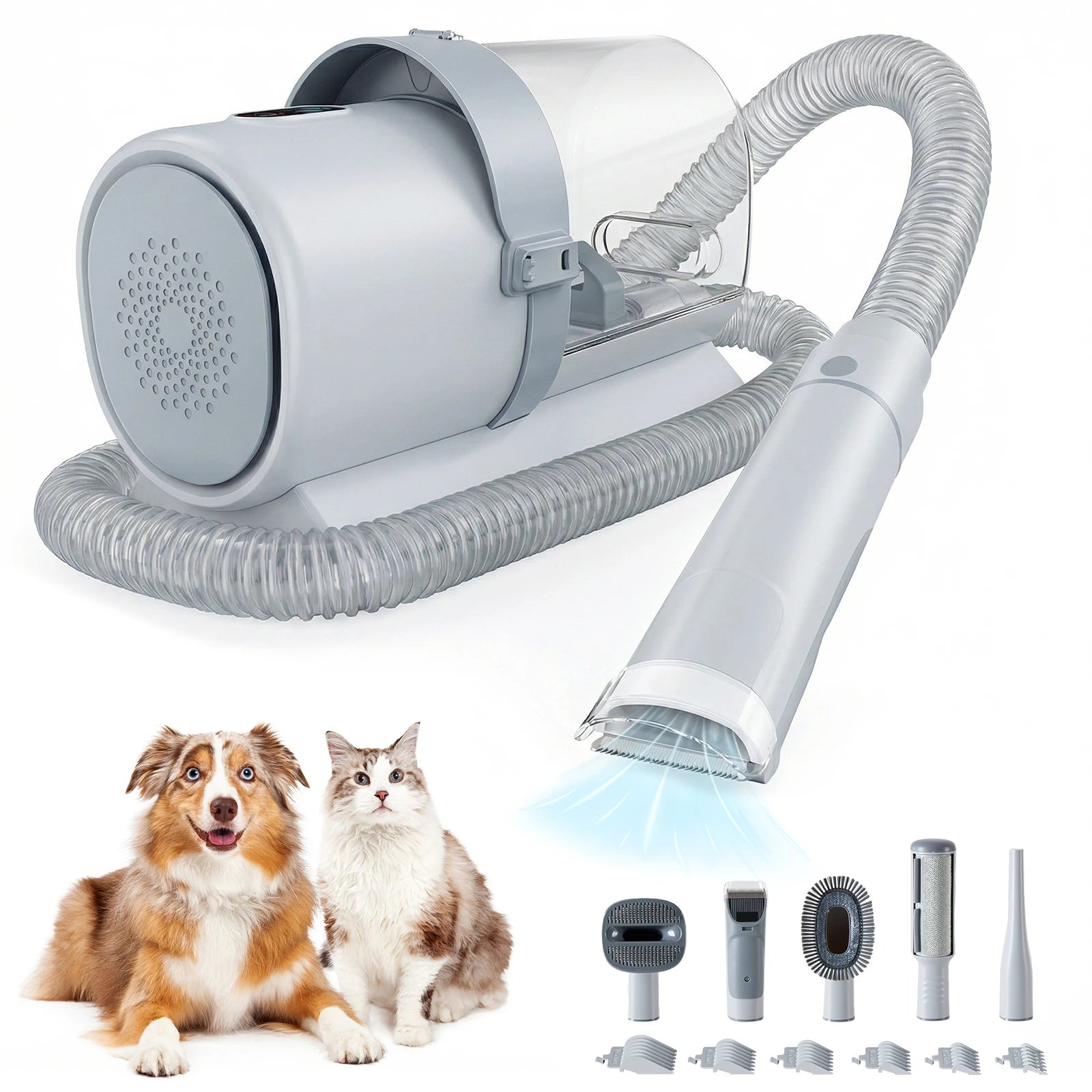 Velna Pet Grooming Vacuum Kit suction mode control panel