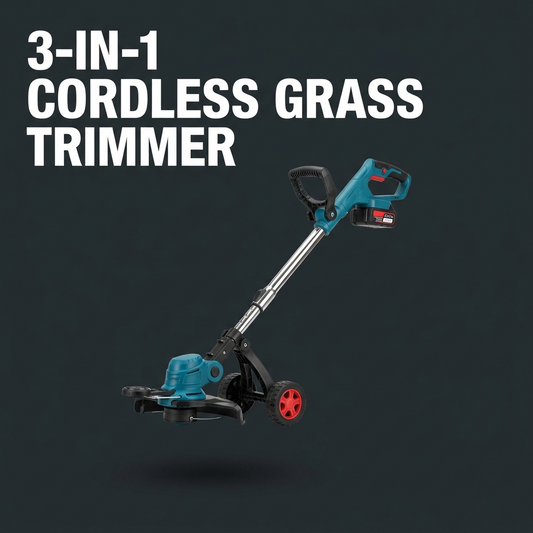 Velna 3-in-1 Cordless Grass Trimmer, Weed Eater, Mower and Edger